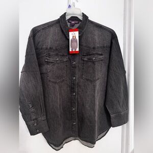 Gloria Vanderbilt Grey Women Tops